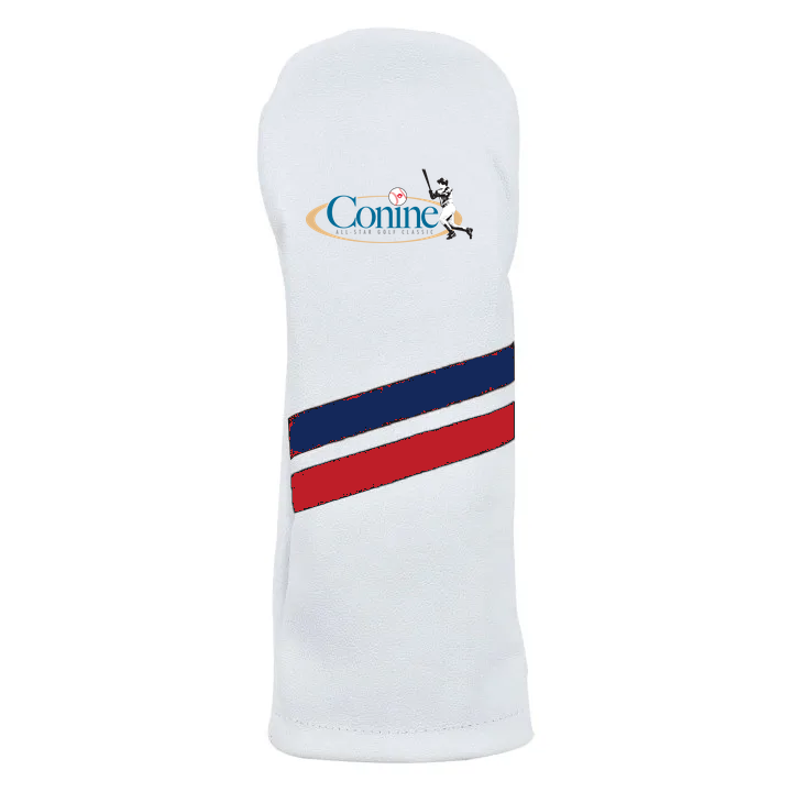 Example custom headcover mockup with logo and recolored stripes
